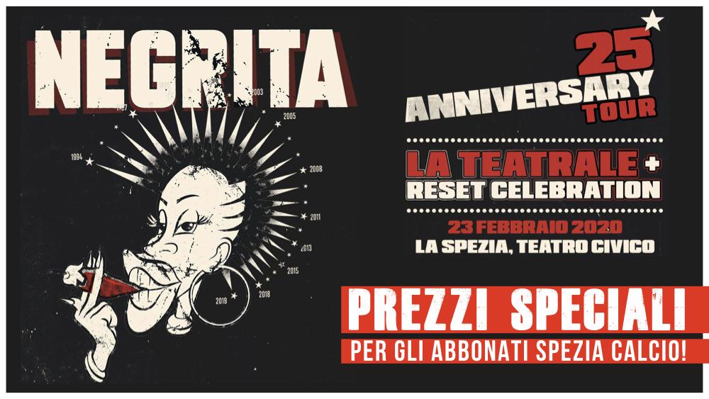 Negrita al Teatro Civico: prezzo speciale per gli abbonati Aquilotti!