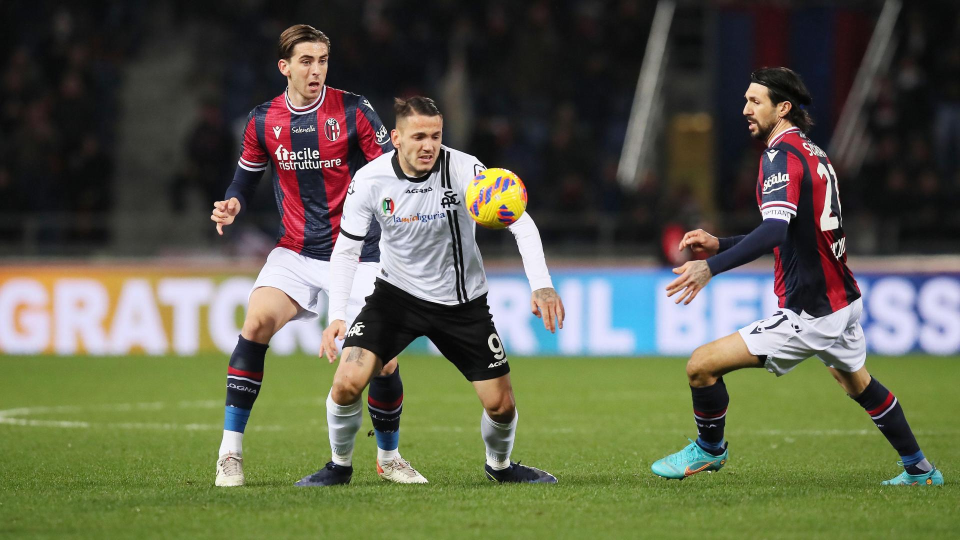 BOLOGNA-SPEZIA 2-1: gli highlights