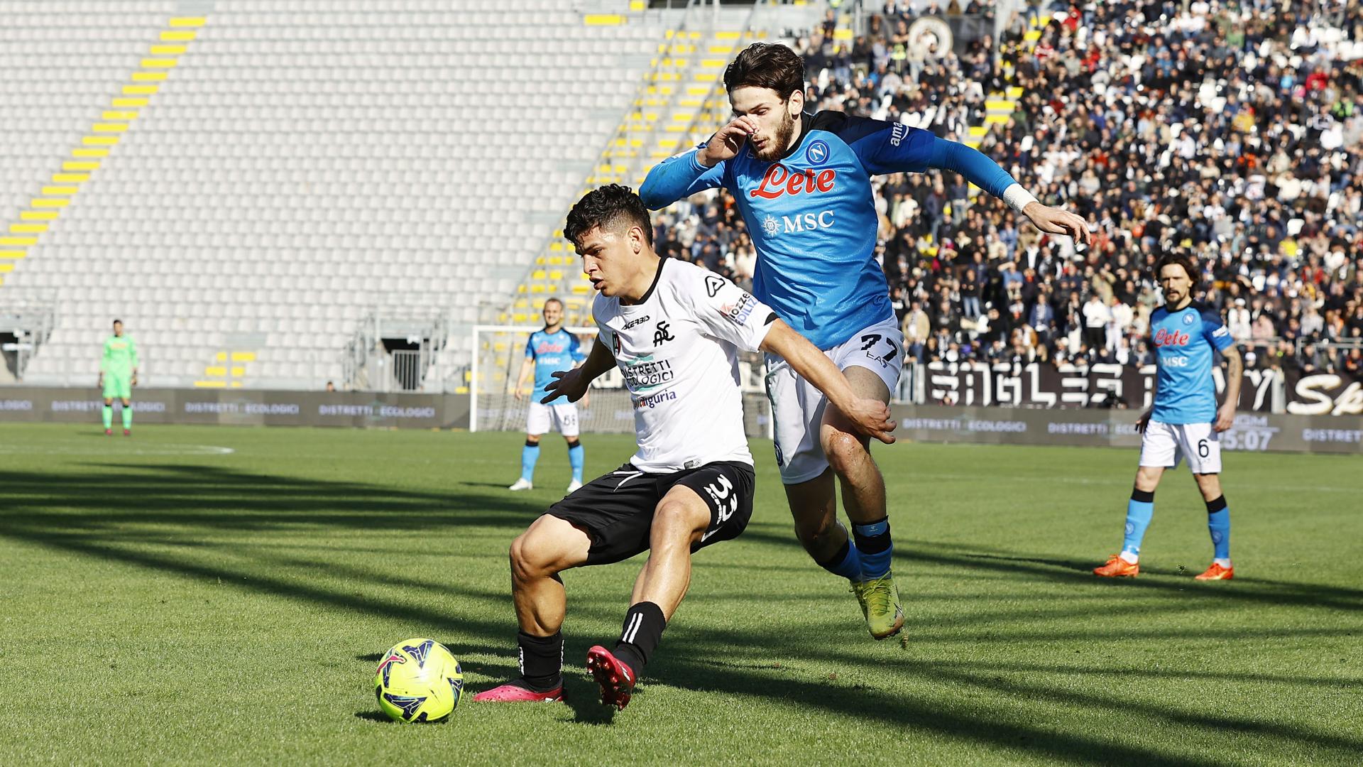 SPEZIA-NAPOLI 0-3: highlights