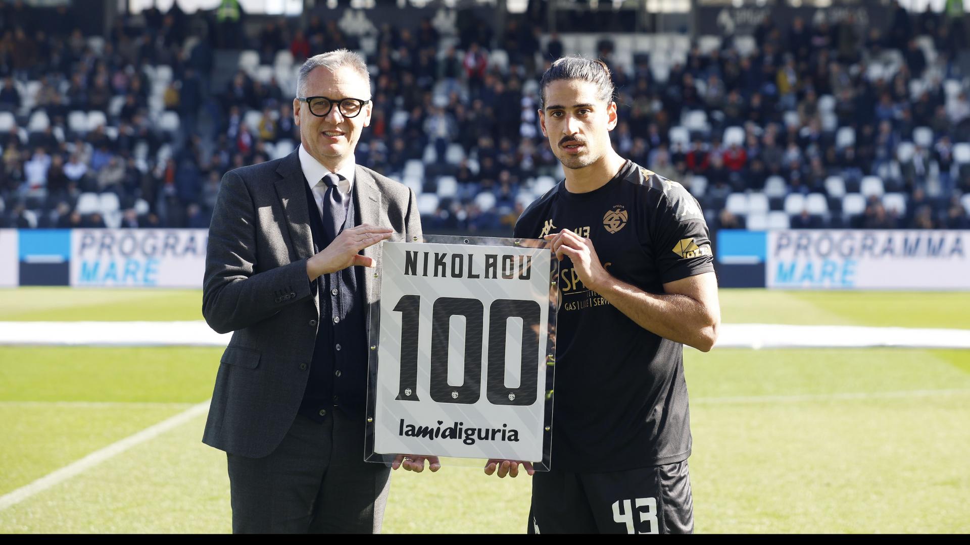 Nikolaou: "Onorato delle cento presenze con questa maglia"