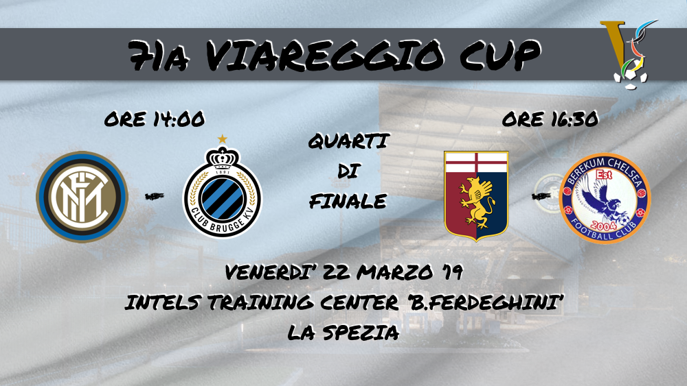 71a Viareggio Cup: venerdì in programma al 'B.Ferdeghini' due quarti di finale