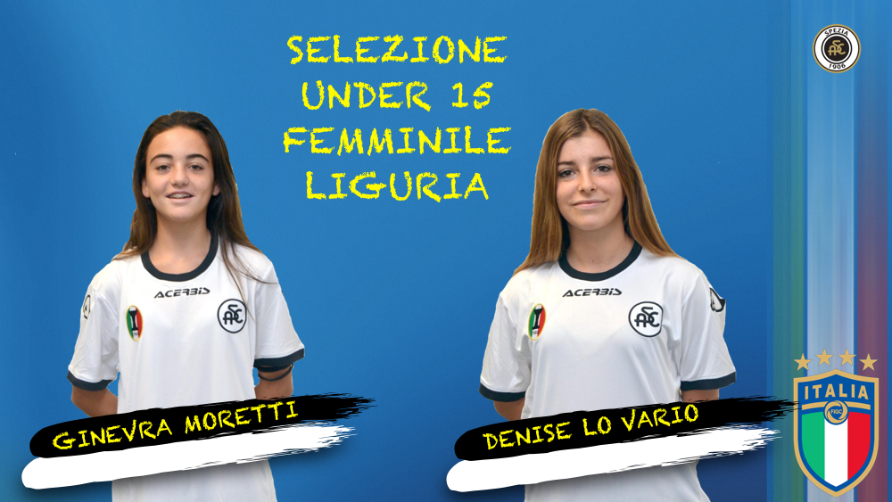 Selezione Femminile Under 15 ligure: convocate le aquilotte Lo Vario e Moretti