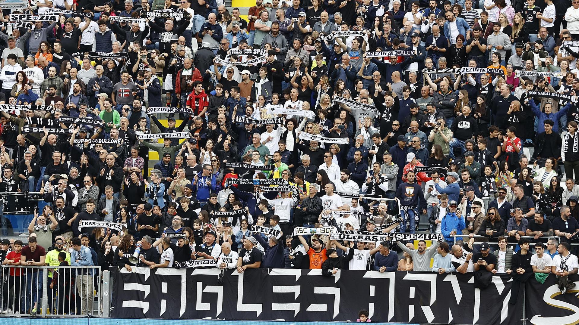 Spezia-Torino: curva Piscina sold out, dal 24 maggio al via la vendita libera