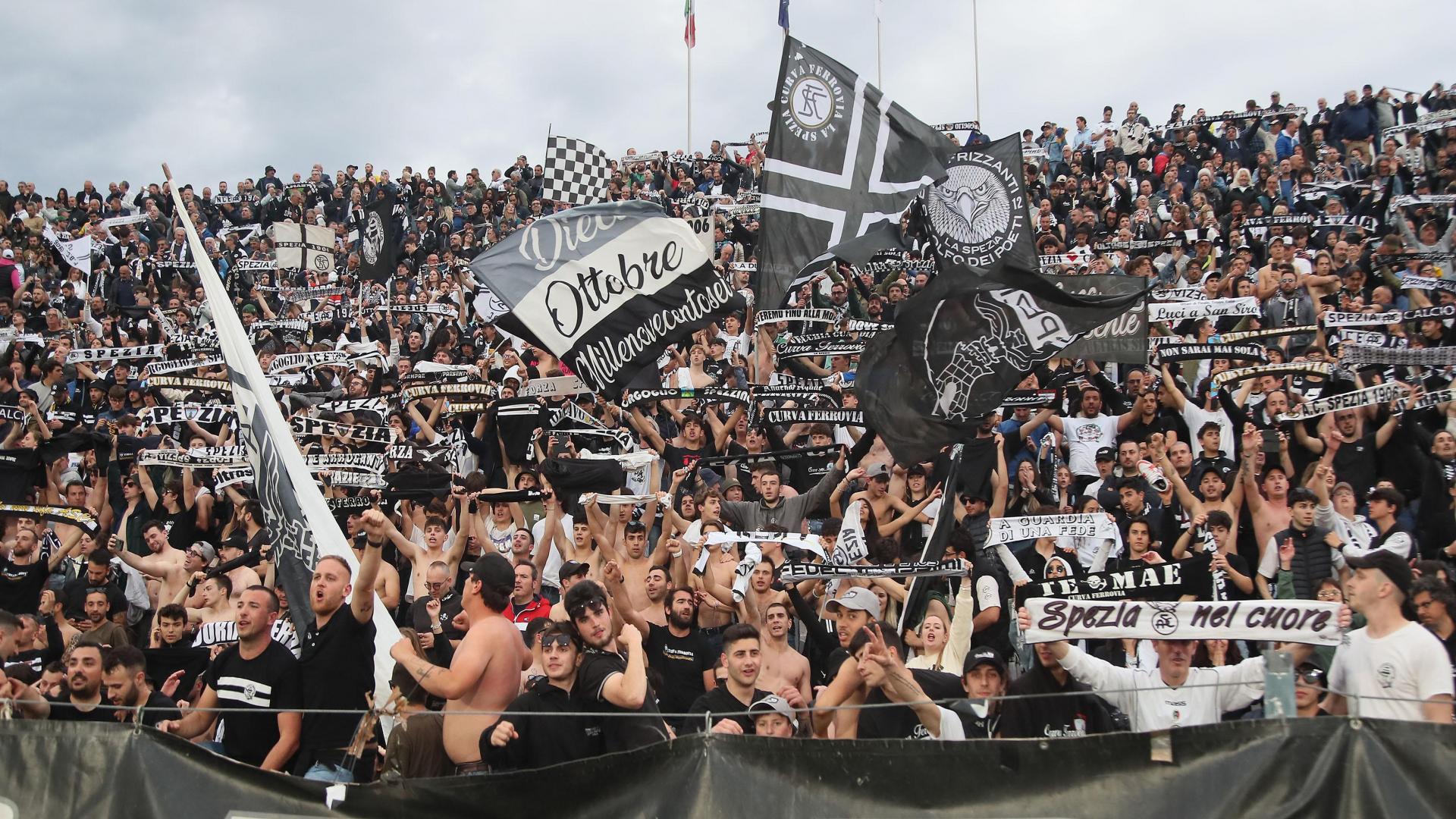 Spezia-Torino: curva Ferrovia sold out, prevendita attiva fino a martedì 23 maggio