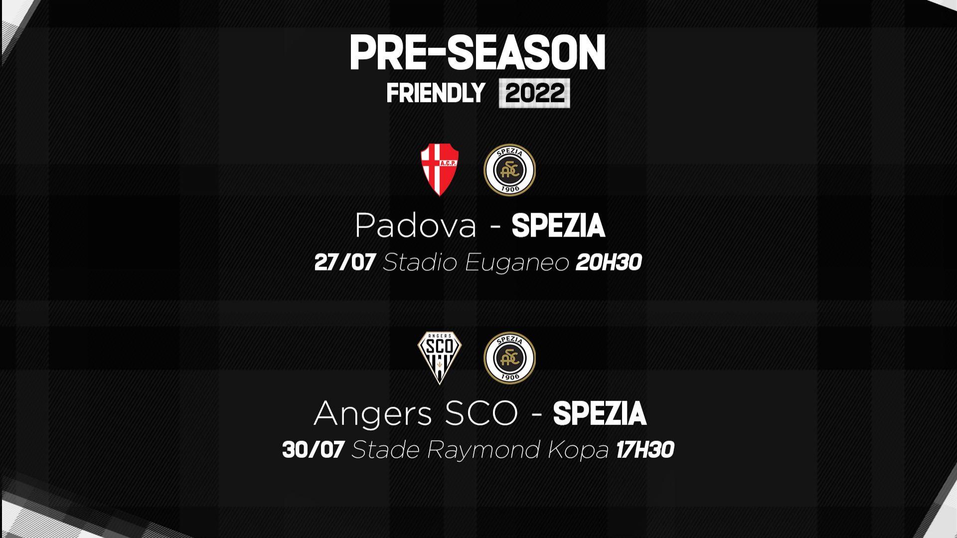 Friendly matches against Padova and Angers for the Eagles