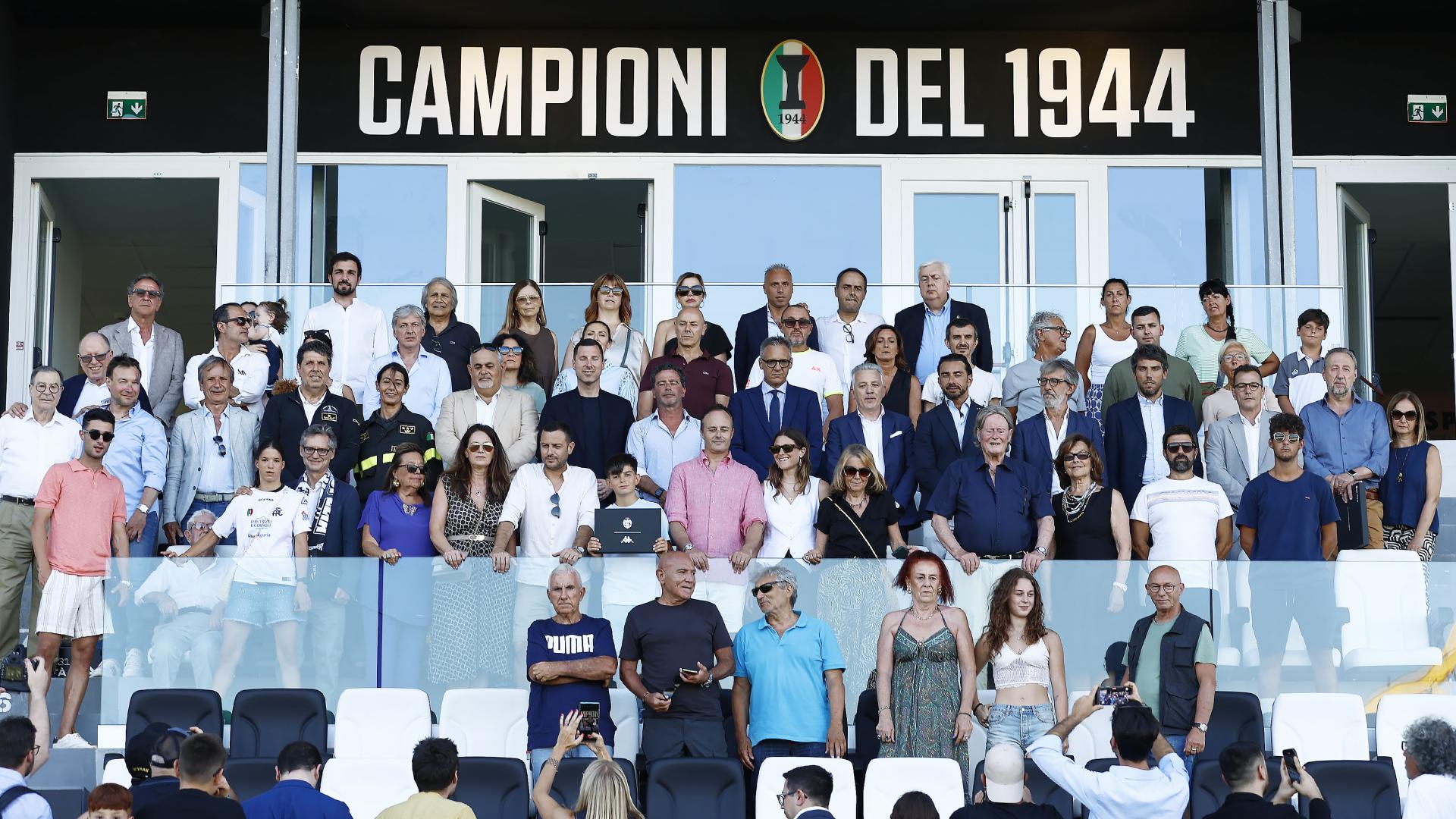 Intitolata ai "Campioni del 1944" la rinnovata tribuna dello stadio "Alberto Picco"