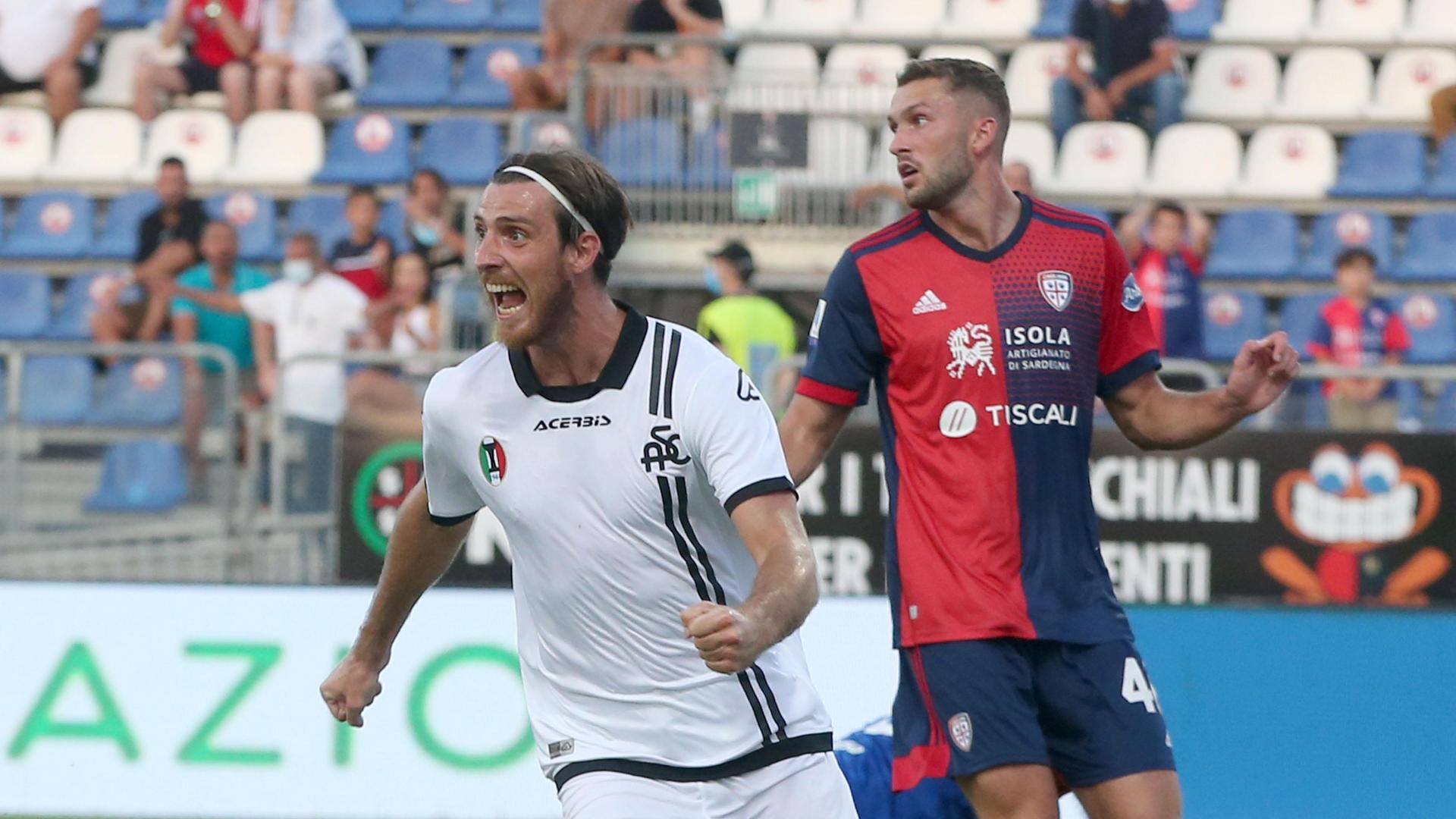 CAGLIARI-SPEZIA 2-2: gli highlights