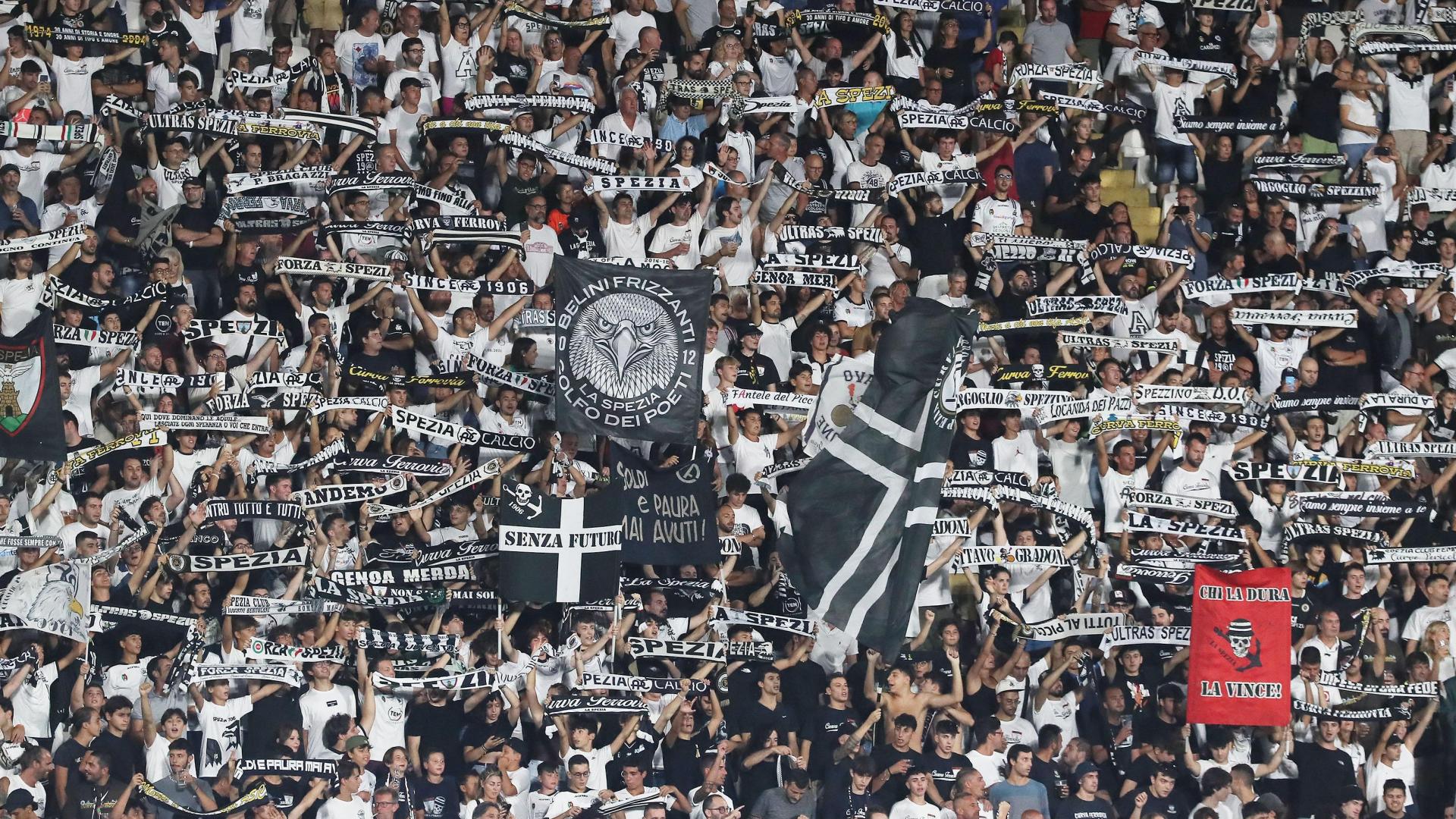 Spezia-Juve: Curva Ferrovia sold out, da martedì 14 febbraio al via la vendita libera