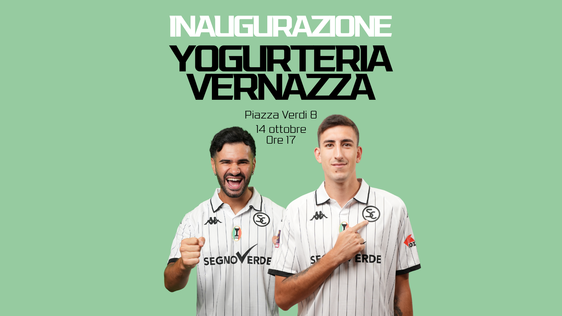 Cancellieri e Zilli ti aspettano all'inaugurazione della Yogurteria Vernazza